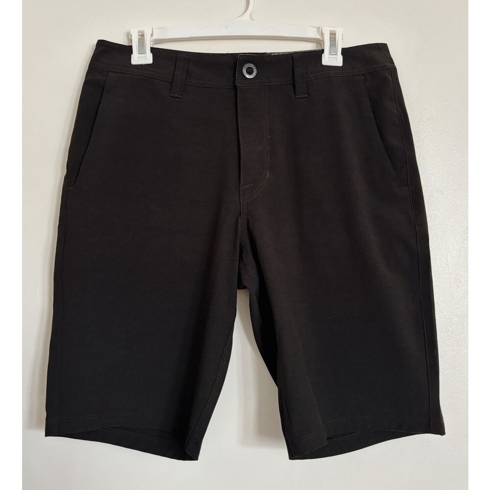 Black Men's Volcom Frickin SNT Static 21" Modern Hybrid Short 30